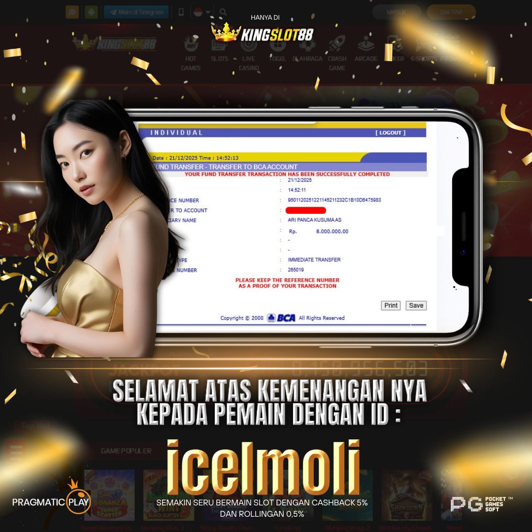 SELAMAT ATAS KEMENANGANNYA UNTUK ID :icelmoli